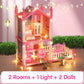 📢📢50% RABATT!!⏰DIY Leuchtendes Prinzessinnenschloss-Puppenhaus