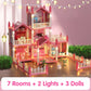 📢📢50% RABATT!!⏰DIY Leuchtendes Prinzessinnenschloss-Puppenhaus