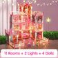📢📢50% RABATT!!⏰DIY Leuchtendes Prinzessinnenschloss-Puppenhaus