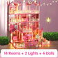 📢📢50% RABATT!!⏰DIY Leuchtendes Prinzessinnenschloss-Puppenhaus