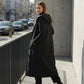 📢📢50%Rabatt!!!🎉✨Langer Damen Vintage-Parka mit kuscheligem Futter und Kapuze