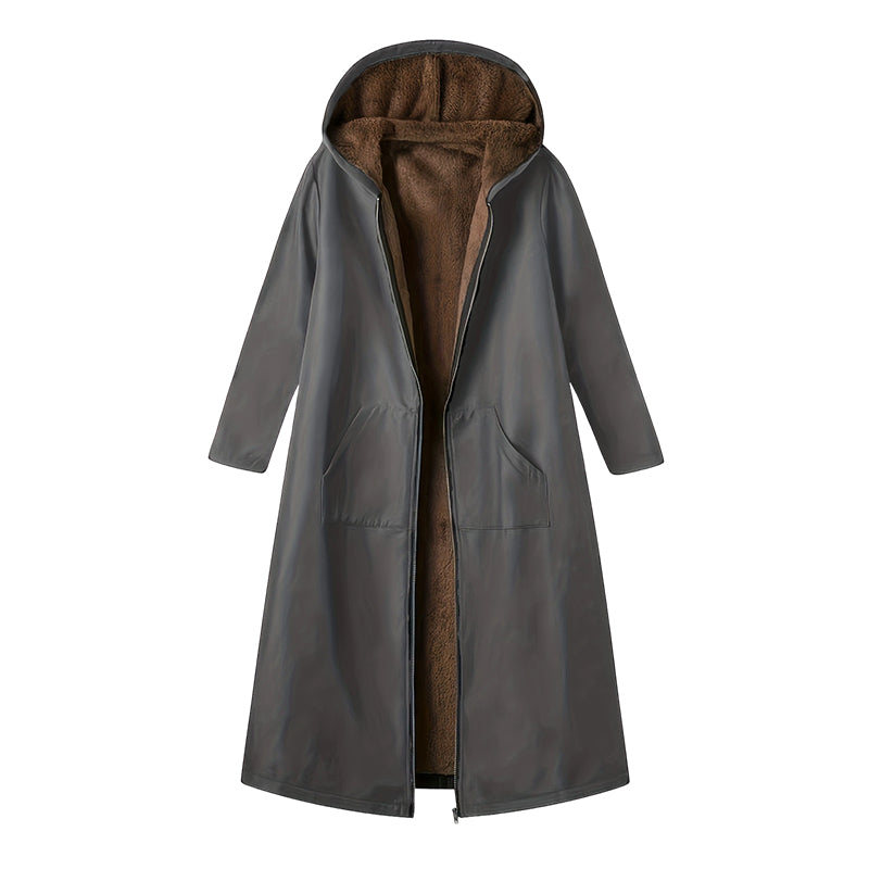 📢📢50%Rabatt!!!🎉✨Langer Damen Vintage-Parka mit kuscheligem Futter und Kapuze