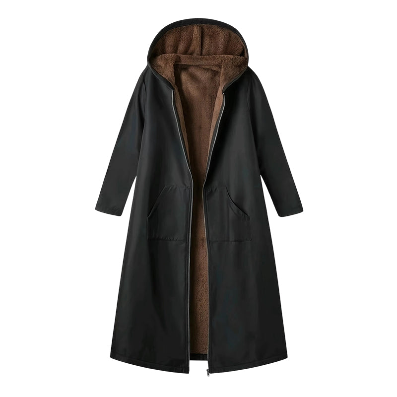 📢📢50%Rabatt!!!🎉✨Langer Damen Vintage-Parka mit kuscheligem Futter und Kapuze