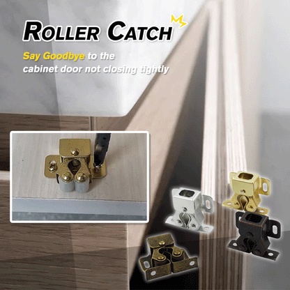 Klassischer Rollenschnäpper aus Edelstahl für Schranktüren