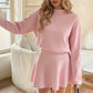 ✨✨Begrenzter Vorrat verfügbar, nicht verpassen!🌸Damen-Minikleid aus Strick mit Stehkragen und A-Linien-Schnitt👗