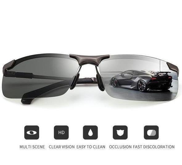 2026 Photochrome Sonnenbrille mit entspiegelten, polarisierten Gläsern