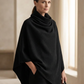 📢📢50%Rabatt!!!🎉✨Damen-Set: Cape-Oberteil mit Wasserfallkragen & Hose mit weitem Bein