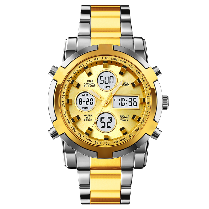 📢📢53 % RABATT!! ⏰ Wasserdichte Analog-Digital-Militäruhr für Herren – 48 mm, multifunktional & Armband aus Edelstahl! 🕰️💪