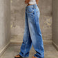 🎁🎁Heute – 50%!👖🔥Mühelos schicke, locker sitzende Jeans mit weitem Bein
