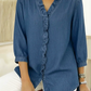 🌞Frühlingserwachen: 50% Rabatt!👕Damen Bluse mit Rüschen-V-Ausschnitt und High-Low-Saum