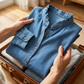 🌞Frühlingserwachen: 50% Rabatt!👕Damen Bluse mit Rüschen-V-Ausschnitt und High-Low-Saum