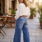 🔥🔥50% RABATT!🎁👖Damen Hochbund & Weitbein: Retro-Style, Bequeme Passform & Lässiger Look 👖✨