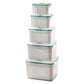 🥗 56% RABATT! 🧊 5er-Pack Kühlschrank-Organizer – Stapelbare Obstbehälter mit Herausnehmbarem Sieb, BPA-frei & Ideal Für Salat, Beeren & Gemüse 🥦