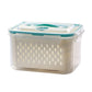 🥗 56% RABATT! 🧊 5er-Pack Kühlschrank-Organizer – Stapelbare Obstbehälter mit Herausnehmbarem Sieb, BPA-frei & Ideal Für Salat, Beeren & Gemüse 🥦