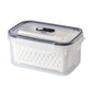 🥗 56% RABATT! 🧊 5er-Pack Kühlschrank-Organizer – Stapelbare Obstbehälter mit Herausnehmbarem Sieb, BPA-frei & Ideal Für Salat, Beeren & Gemüse 🥦