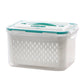 🥗 56% RABATT! 🧊 5er-Pack Kühlschrank-Organizer – Stapelbare Obstbehälter mit Herausnehmbarem Sieb, BPA-frei & Ideal Für Salat, Beeren & Gemüse 🥦