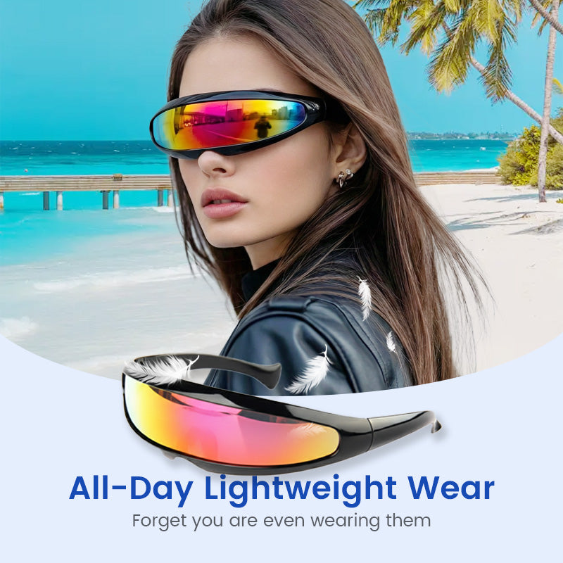 ⏳Letzter Tag: 50 % Rabatt!🔥Leichte, futuristische Shield-Sonnenbrille