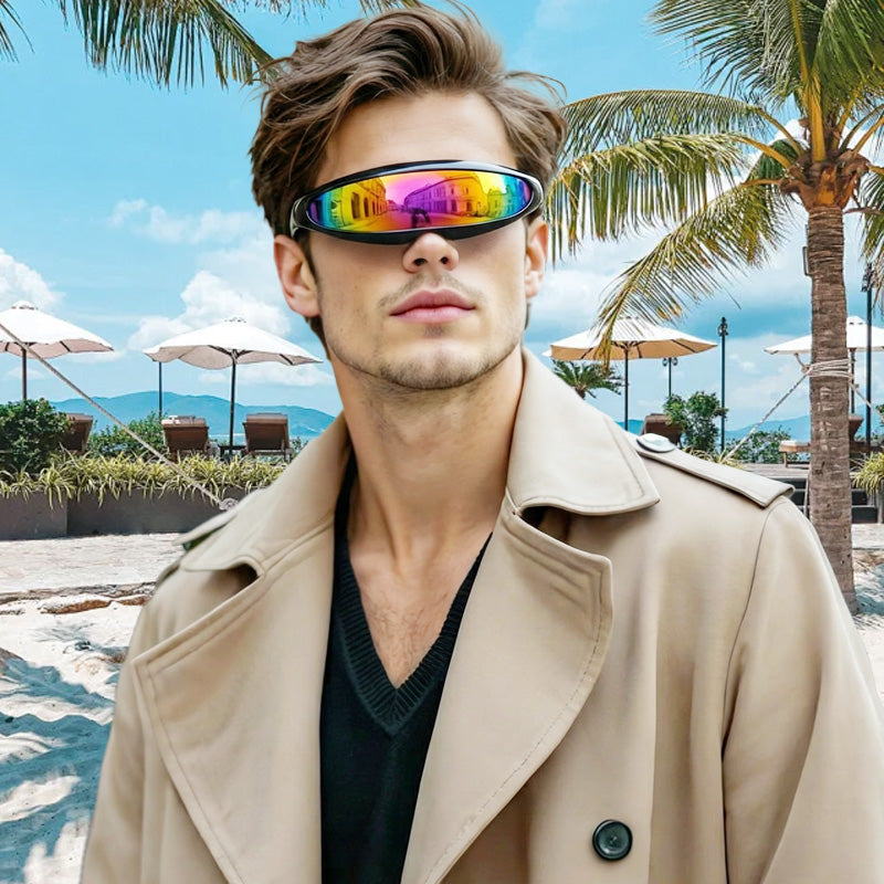 ⏳Letzter Tag: 50 % Rabatt!🔥Leichte, futuristische Shield-Sonnenbrille