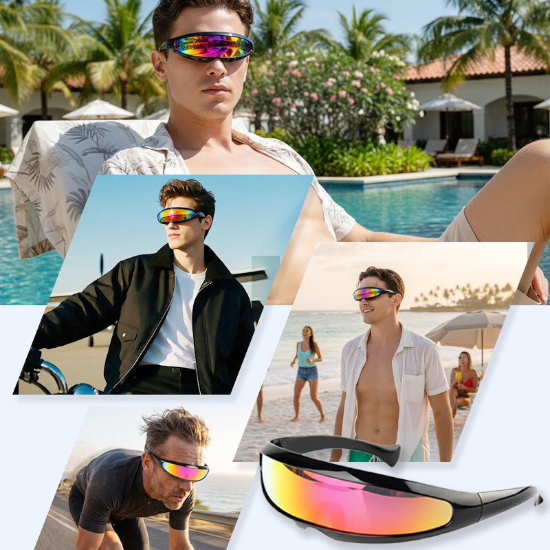 ⏳Letzter Tag: 50 % Rabatt!🔥Leichte, futuristische Shield-Sonnenbrille
