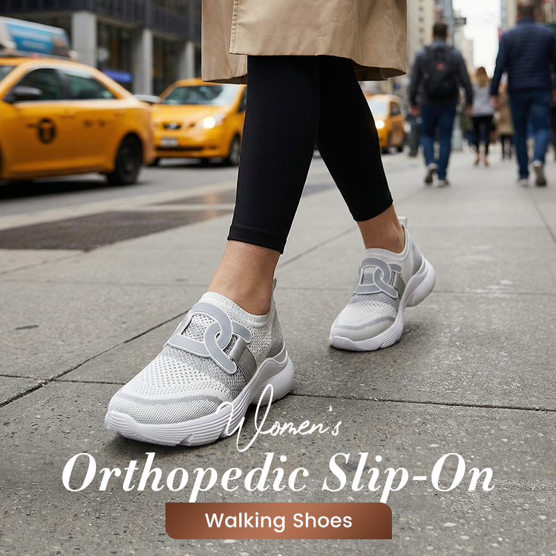 🌞Frühlingserwachen: 50% Rabatt!👟 Orthopädische Damen-Slipper mit Mesh-Obermaterial – 3-fach Fußgewölbe-Stütze & Gel-Dämpfung – Gegen Plantarfasziitis & Fersensporn