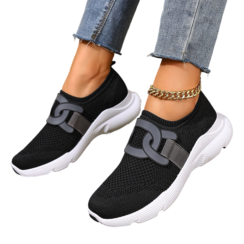 🌞Frühlingserwachen: 50% Rabatt!👟 Orthopädische Damen-Slipper mit Mesh-Obermaterial – 3-fach Fußgewölbe-Stütze & Gel-Dämpfung – Gegen Plantarfasziitis & Fersensporn