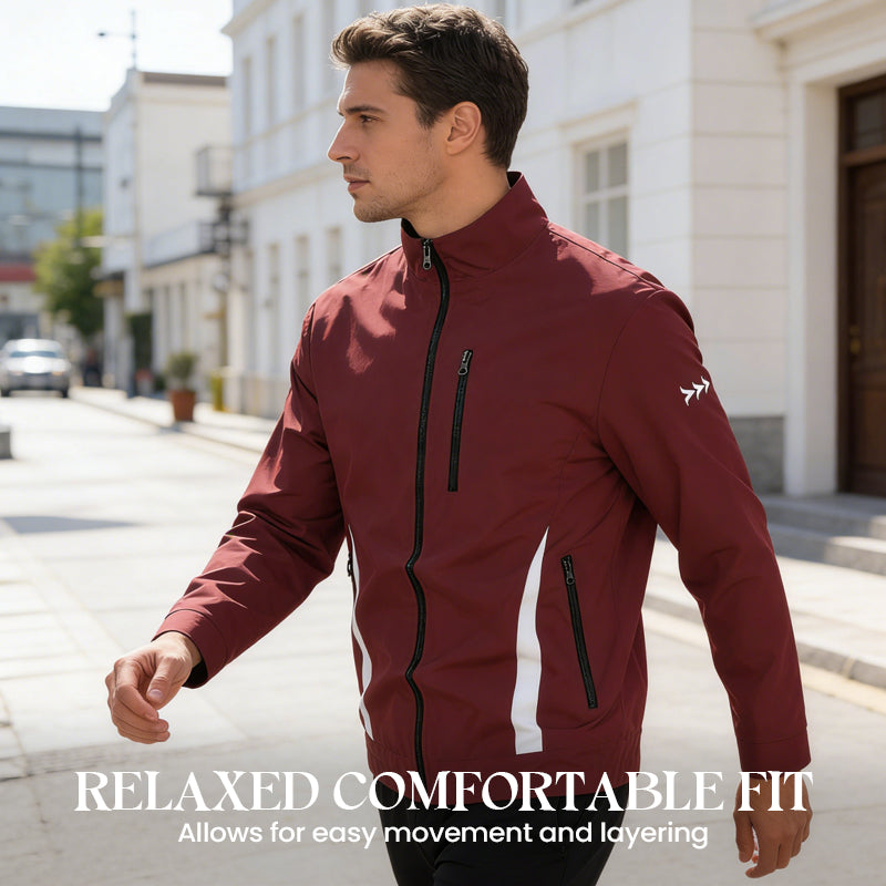 🙌 70% WiederkaufquoteHerren Freizeitjacke mit Stehkragen und Reißverschluss