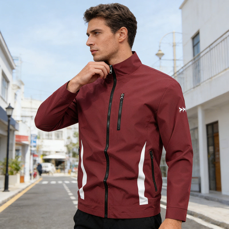 🙌 70% WiederkaufquoteHerren Freizeitjacke mit Stehkragen und Reißverschluss