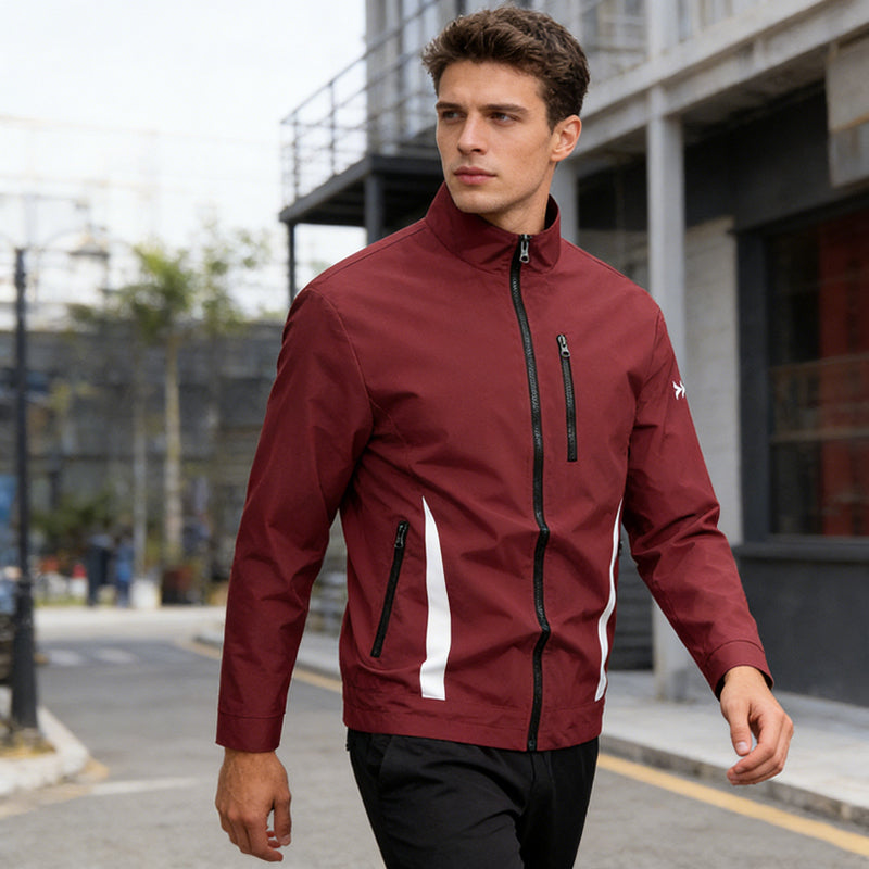 🙌 70% WiederkaufquoteHerren Freizeitjacke mit Stehkragen und Reißverschluss