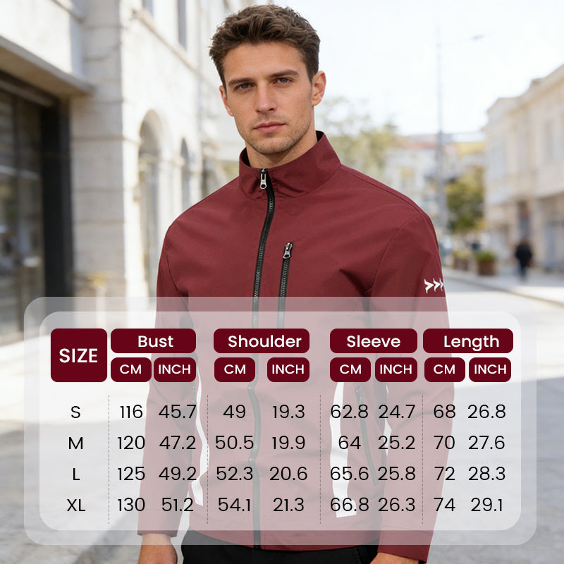 🙌 70% WiederkaufquoteHerren Freizeitjacke mit Stehkragen und Reißverschluss