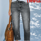 📢📢50%Rabatt!!!✨🔥Damen-Retro-Cropped-Straight-Leg-Jeans👖