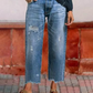 📢📢50%Rabatt!!!✨🔥Damen-Retro-Cropped-Straight-Leg-Jeans👖