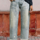 📢📢50%Rabatt!!!✨🔥Damen-Retro-Cropped-Straight-Leg-Jeans👖