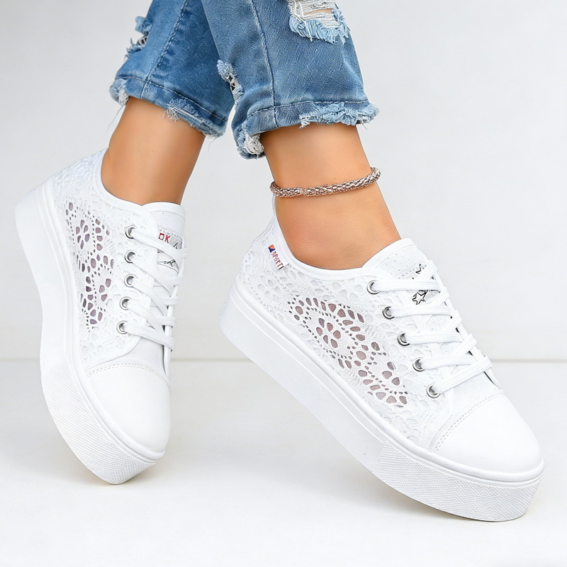 🔥Letzter Tag!⚡Über 50.000 verkauft!🎁 Atmungsaktive Mesh-Plateau-Sneaker für Damen