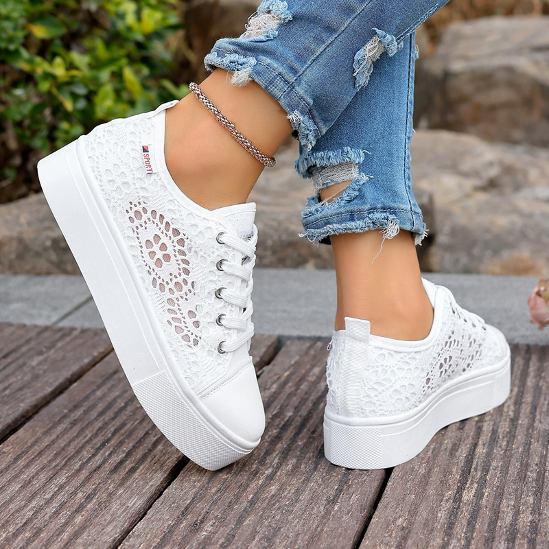 🔥Letzter Tag!⚡Über 50.000 verkauft!🎁 Atmungsaktive Mesh-Plateau-Sneaker für Damen