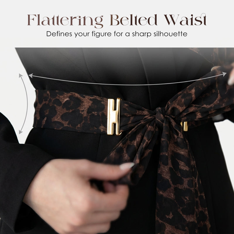 Damen-Set aus Blazer und Hose mit Leopardenmuster🔥Kostenloser Versand🔥
