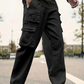 Herren Cargo-Hosen mit mehreren Taschen & Geradem Bein