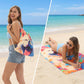 2-in-1 bedruckter Strandtuch-Rucksack