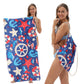 2-in-1 bedruckter Strandtuch-Rucksack