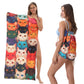 2-in-1 bedruckter Strandtuch-Rucksack