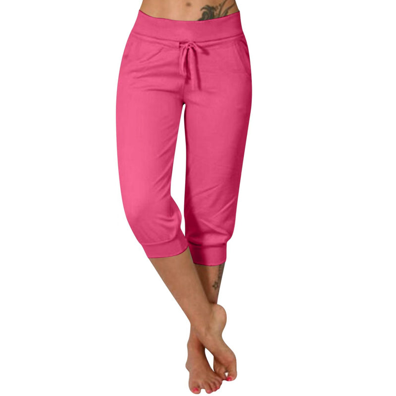 Kurze Jogginghose mit Kordelzug in der Taille zum Entspannen