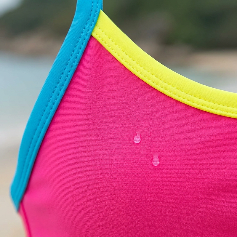 Damen gepolstertes bügelfreies Sport-Bikini-Set (2 Teile)