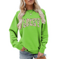 🍀 Must-have für den St. Patrick’s Day! Damen-Sweatshirt mit glücksbringendem Kleeblatt-Print