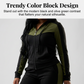 2-teiliges Color-Block-Trainingsanzug-Set für Damen