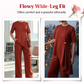 Asymmetrisches Oberteil & Weite-Hose-Set