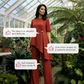 Asymmetrisches Oberteil & Weite-Hose-Set