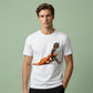 Verspieltes Tiermuster T-Shirt mit Kurzarm