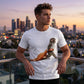 Verspieltes Tiermuster T-Shirt mit Kurzarm