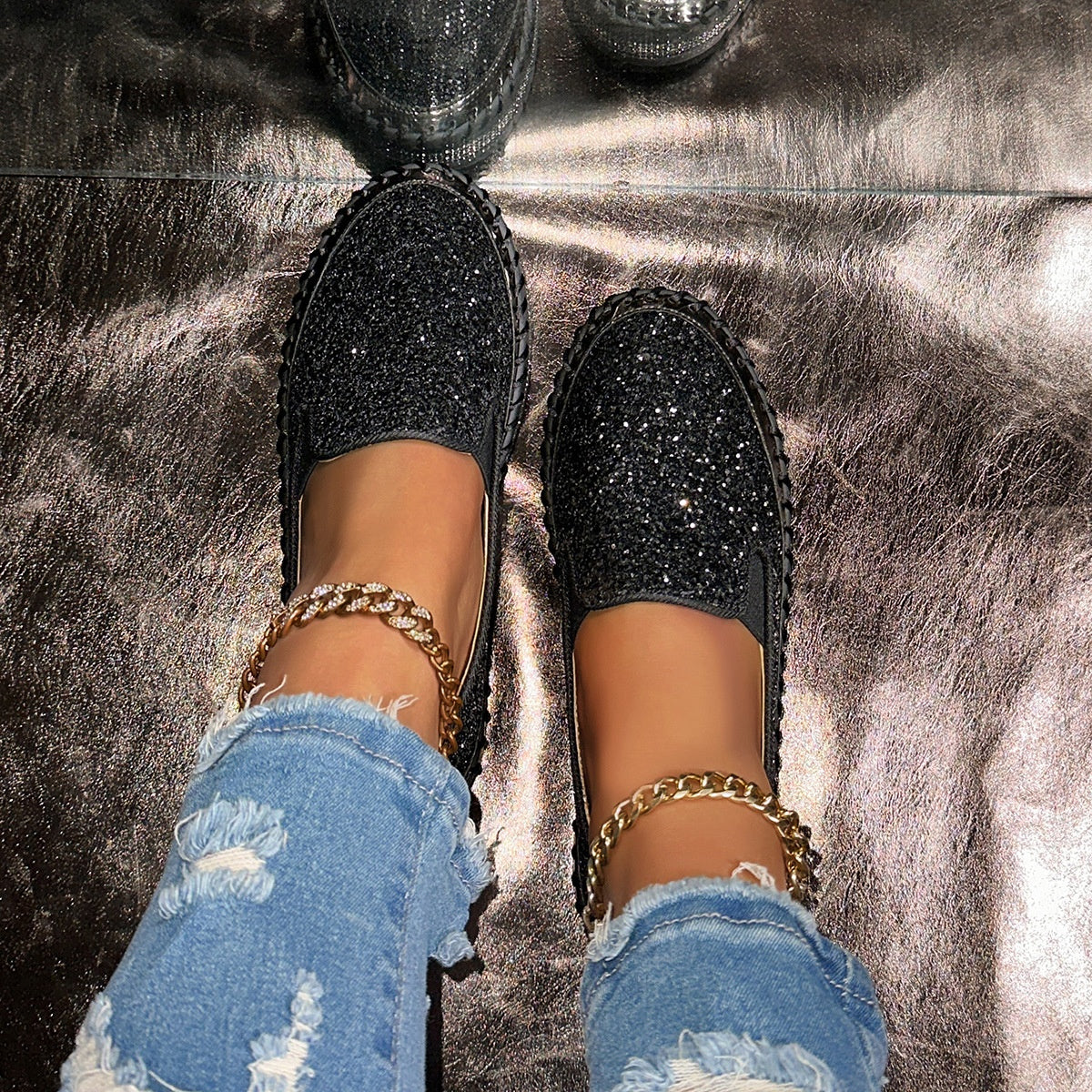 Damen lässige bequeme Schlupfschuhe