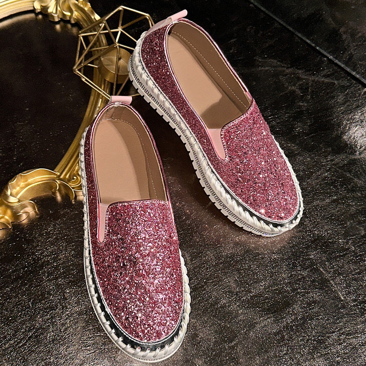 Damen lässige bequeme Schlupfschuhe