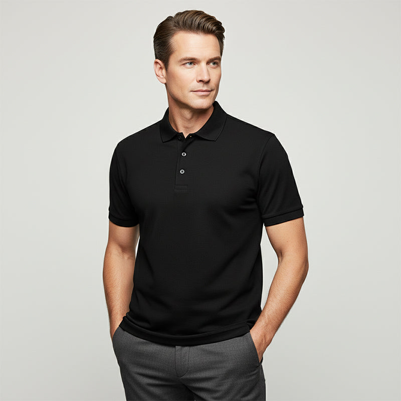 🔥 Nur in begrenzter Stückzahl, zeitlich begrenzt: 59 % Rabatt! 🎉 Schnell trocknendes Kurzarm-T-Shirt mit Reverskragen für Herren 💫